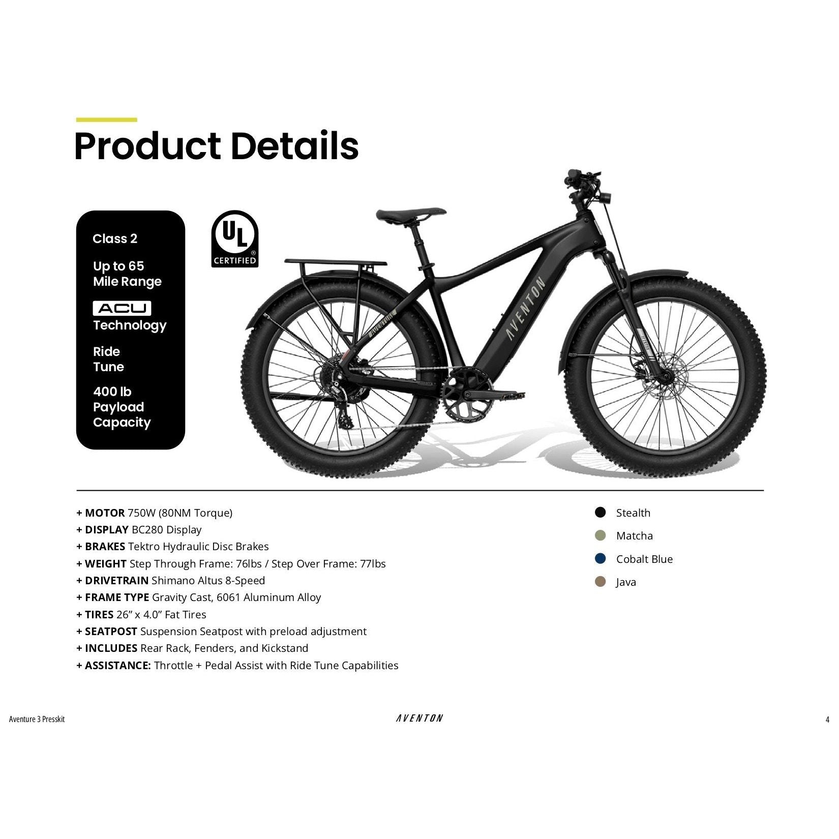 Aventon - Aventure 3 Ebike - EV-Riders